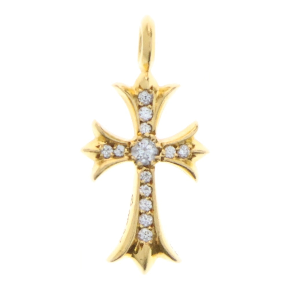 CHROME HEARTS(クロムハーツ) 22K TNY CRSF P/DIA タイニーファットクロス PAVEダイヤ ペンダントトップ ゴールド BCA033
