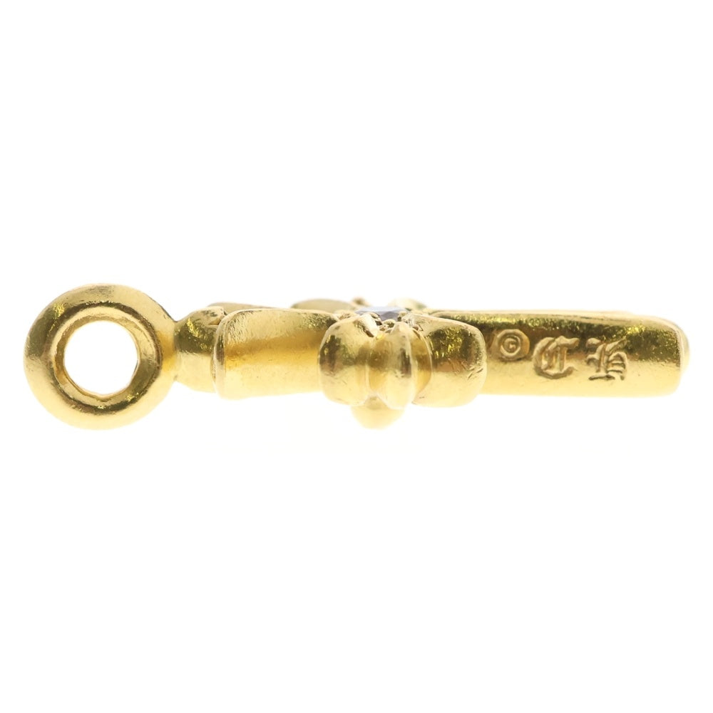 CHROME HEARTS(クロムハーツ) 22K TNY CRSF P/DIA タイニーファットクロス PAVEダイヤ ペンダントトップ ゴールド BCA033