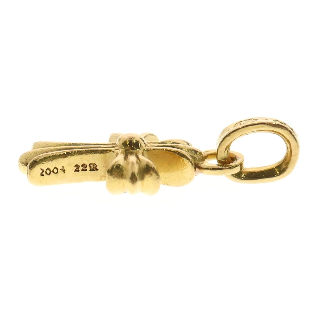 CHROME HEARTS(クロムハーツ) 22K CRS BBYFAT P/DIA ベイビーファットクロス PAVEダイヤ ペンダントトップ ゴールド BCA035
