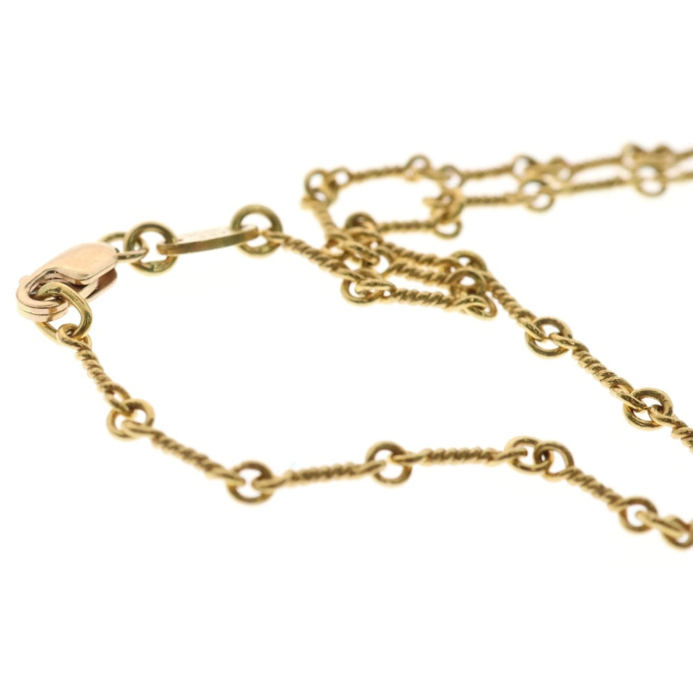 CHROME HEARTS(クロムハーツ) 22K NECKCHAIN T18 ツイストチェーンネックレス 18inch ゴールド BCA014