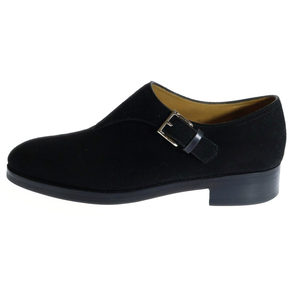 JOHN LOBB(ジョンロブ) プレステージライン JERMYN II ジャーミン2 7000ラスト スエードレザー シングルモンクストラップ シューズ ブラウン ソール貼り替え