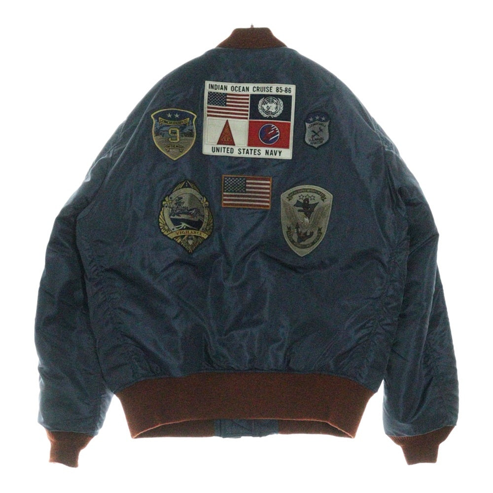 AVIREX(アヴィレックス) TOP GUN CUSTOM MA-1 トップガン カスタム フライトジャケット ブルゾン ネイビー 8415-273-3570