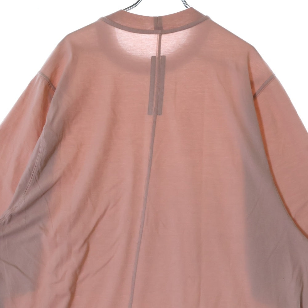 Rick Owens DRKSHDW(リックオウエンス ダークシャドウ) Jumbo SS T-Shirt オーバーサイズ半袖Tシャツ カットソー ピンク DU01C6274-RN