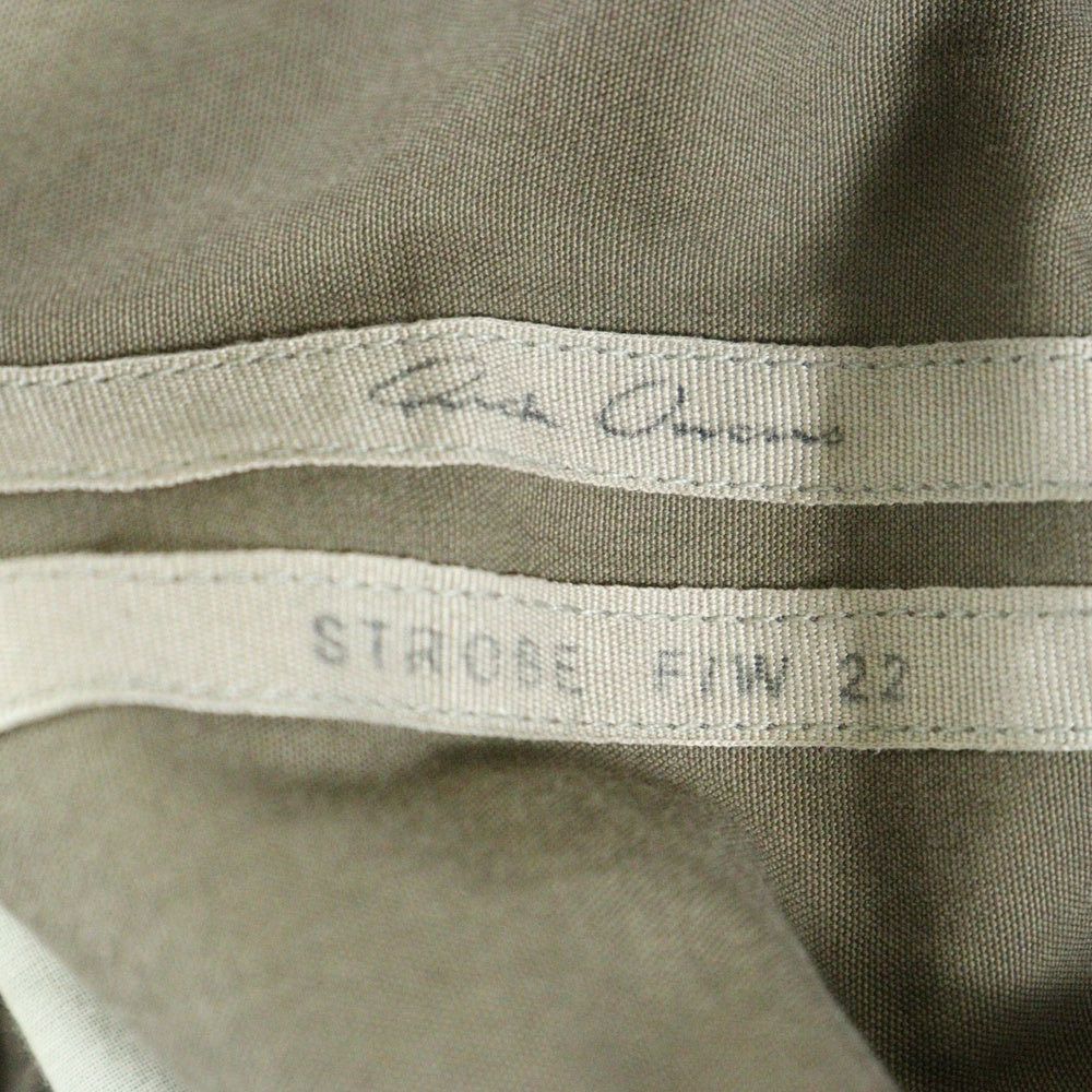 Rick Owens(リックオウエンス) 22AW STROBE期 CARGO LONG サルエル ドローコード カーゴ ロングパンツ ブラウン RU02B2379-TE
