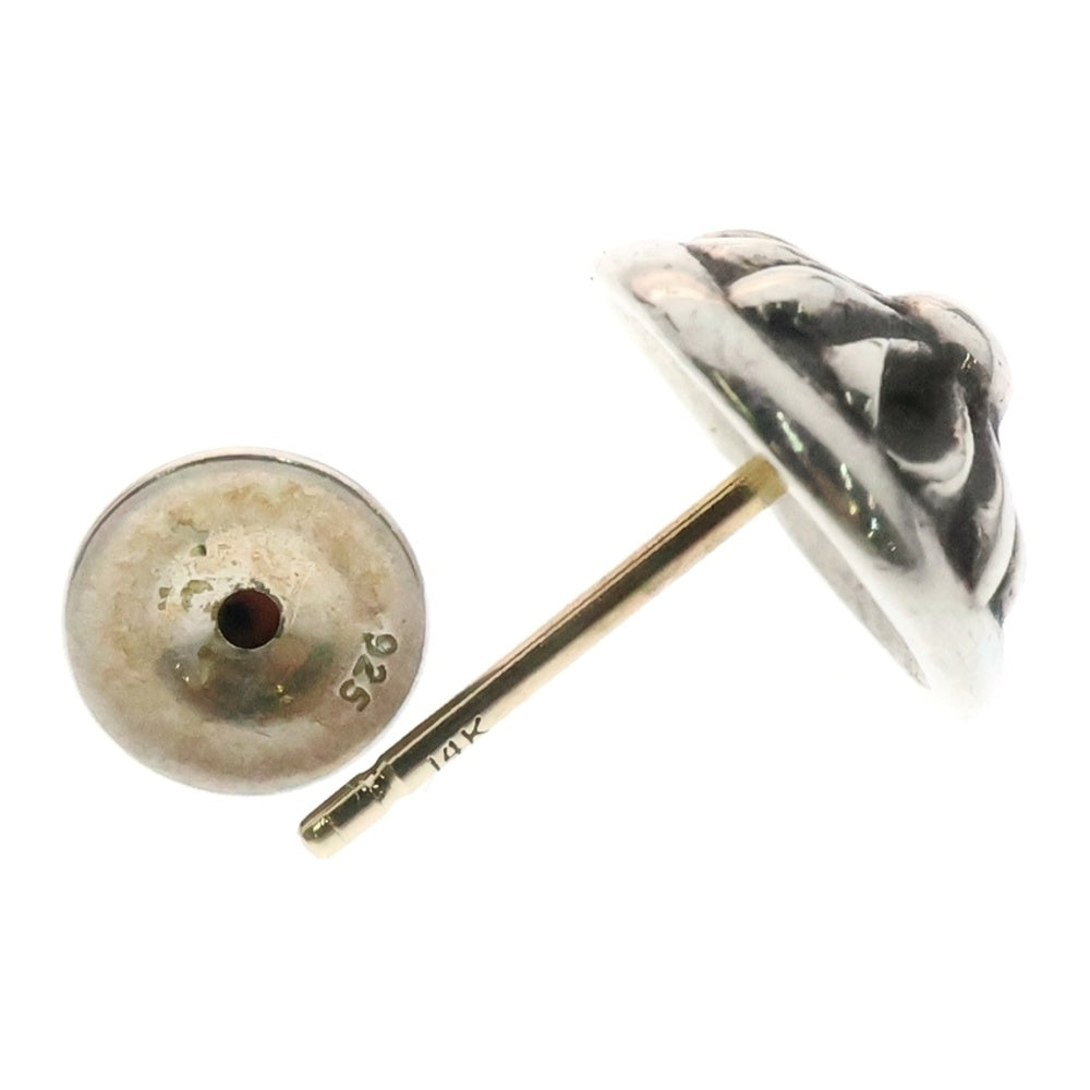CHROME HEARTS(クロムハーツ) STUD CRSBLL クロスボールスタッドピアス シルバー BCA110