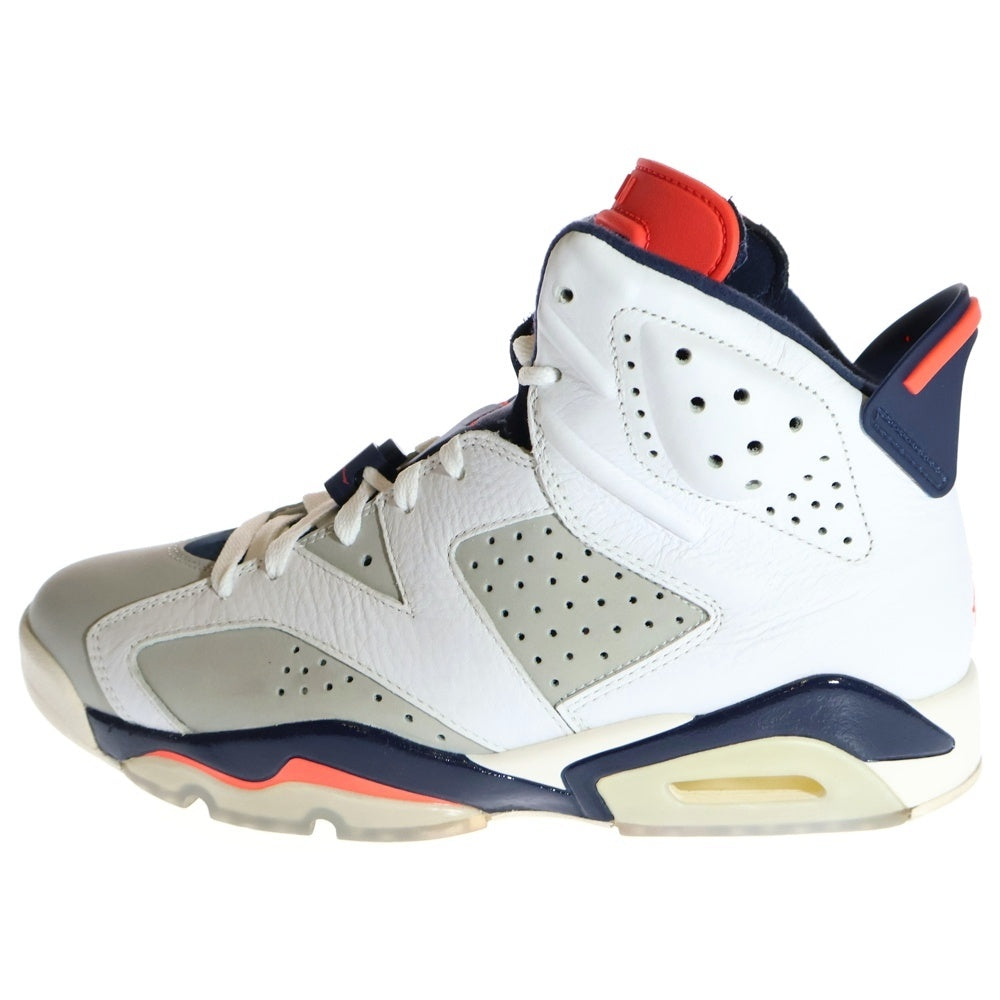 NIKE(ナイキ) AIR JORDAN 6 RETRO TINKER 384664-104 エアジョーダン6 レトロ ティンカー ハイカットスニーカー ホワイト US8.5/26.5cm