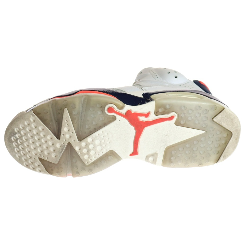 NIKE(ナイキ) AIR JORDAN 6 RETRO TINKER 384664-104 エアジョーダン6 レトロ ティンカー ハイカットスニーカー ホワイト US8.5/26.5cm