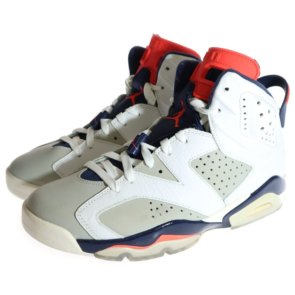 NIKE(ナイキ) AIR JORDAN 6 RETRO TINKER 384664-104 エアジョーダン6 レトロ ティンカー ハイカットスニーカー ホワイト US8.5/26.5cm