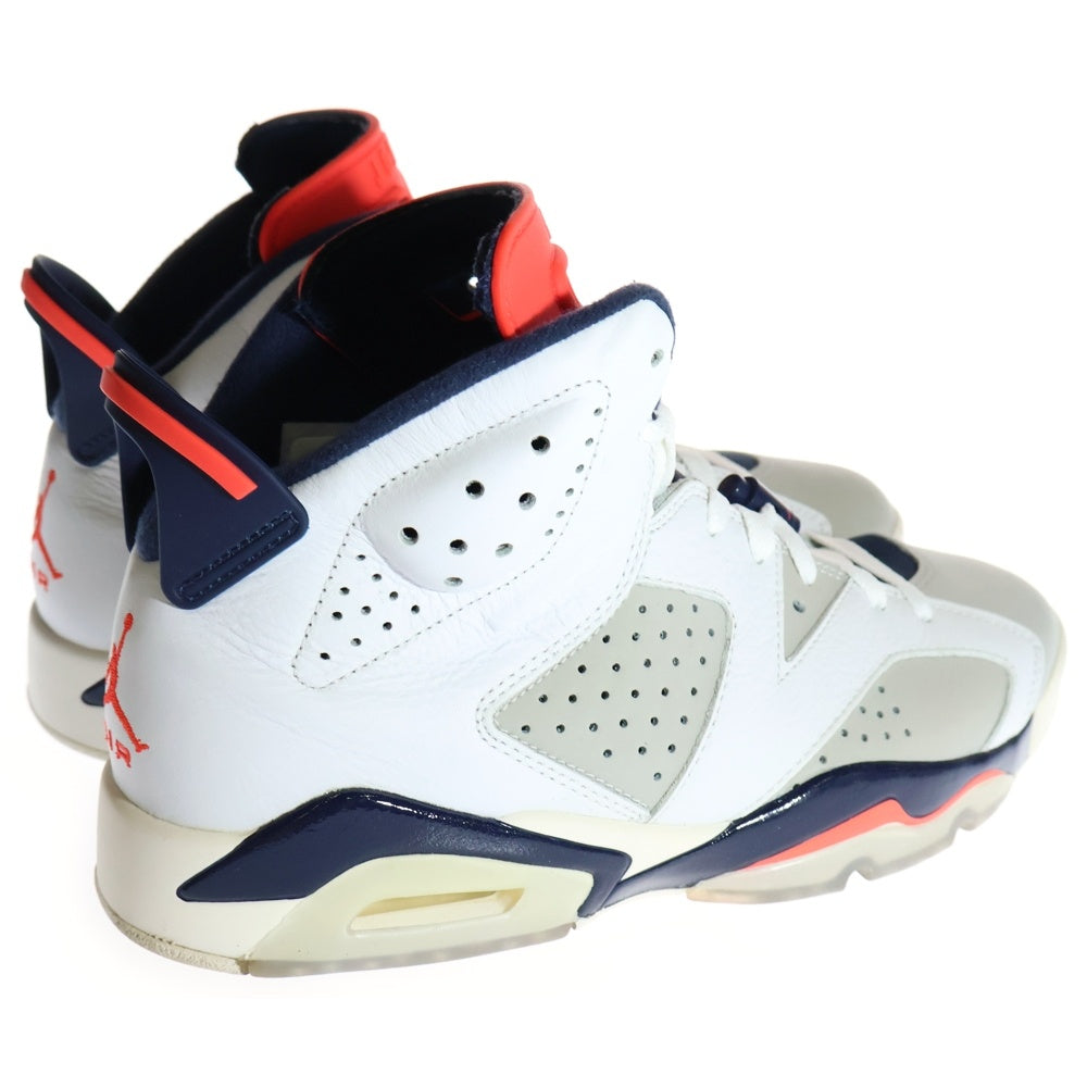 NIKE(ナイキ) AIR JORDAN 6 RETRO TINKER 384664-104 エアジョーダン6 レトロ ティンカー ハイカットスニーカー ホワイト US8.5/26.5cm