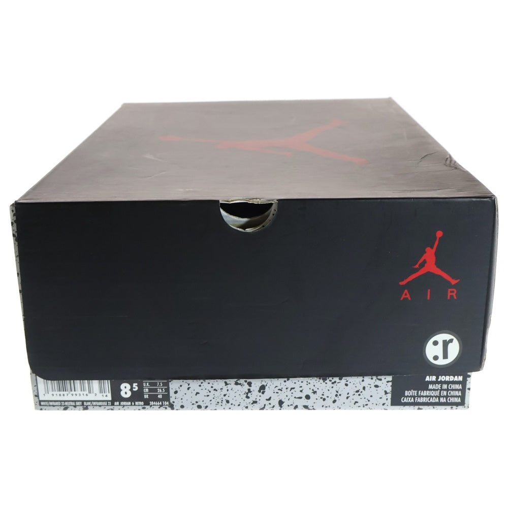NIKE(ナイキ) AIR JORDAN 6 RETRO TINKER 384664-104 エアジョーダン6 レトロ ティンカー ハイカットスニーカー ホワイト US8.5/26.5cm
