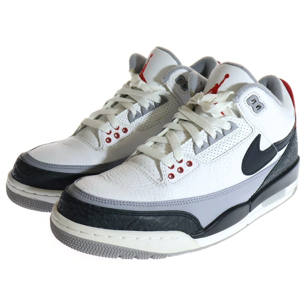 NIKE(ナイキ) AIR JORDAN 3 RETRO TINKER HATFIELD AQ3835-160 エアジョーダン3 レトロ ティンカー ハッドフィールド ローカットスニーカー ホワイト/ブラック US8.5/26.5cm