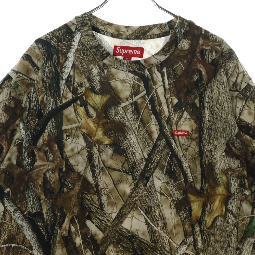 SUPREME(シュプリーム) 24AW Small Box Realtree Tee スモールボックスロゴ リアルツリーTシャツ 半袖カットソー ブラウン