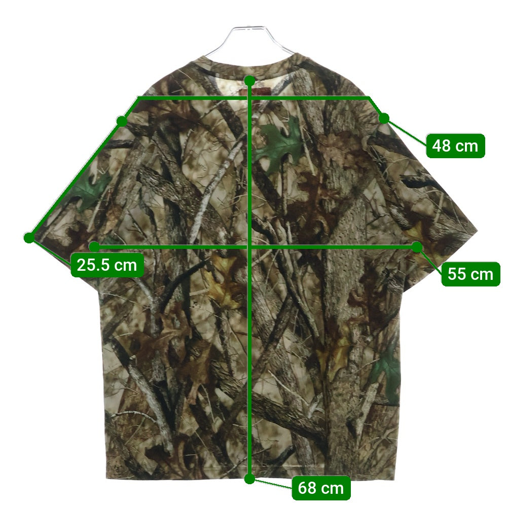 SUPREME(シュプリーム) 24AW Small Box Realtree Tee スモールボックスロゴ リアルツリーTシャツ 半袖カットソー ブラウン