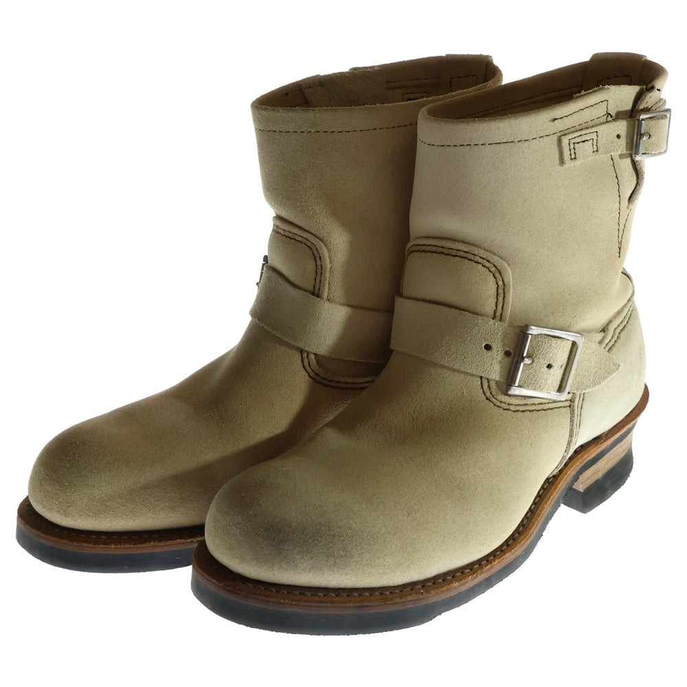 RED WING(レッド ウイング) 2965 ショートエンジニア スウェードレザー ブーツ ベージュ