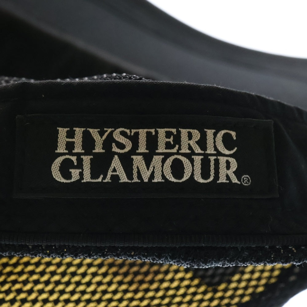HYSTERIC GLAMOUR(ヒステリックグラマー) GREATEST PARTY SOUDS メッシュキャップ 帽子 ブラック/ホワイト 02233QH05996