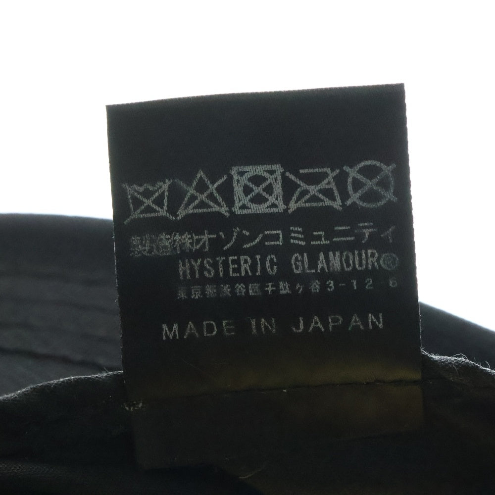 HYSTERIC GLAMOUR(ヒステリックグラマー) GREATEST PARTY SOUDS メッシュキャップ 帽子 ブラック/ホワイト 02233QH05996