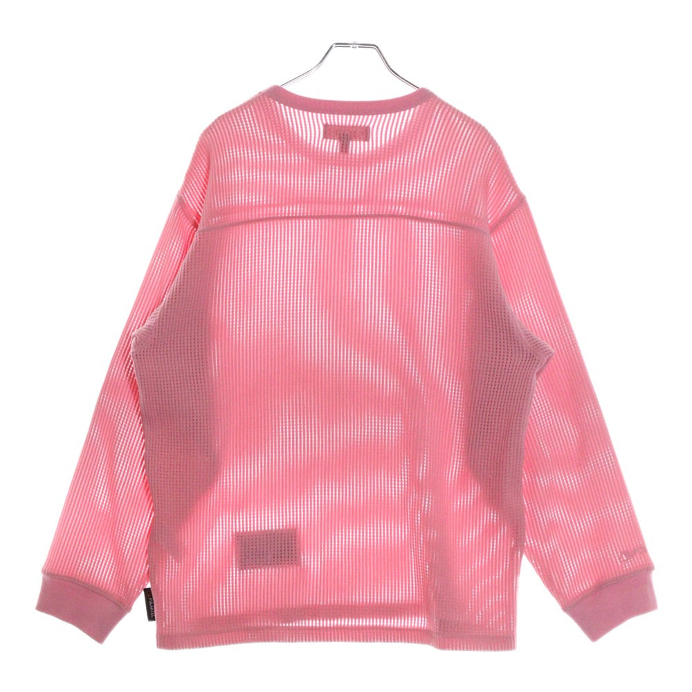 SUPREME(シュプリーム) 25SS Polartec Mesh L/S Football Top ポーラーテック メッシュ ロングスリーブトップ 長袖Tシャツ ピンク