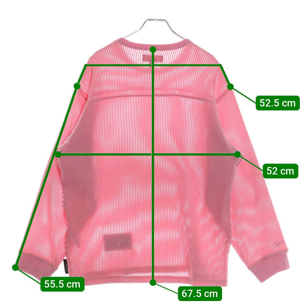 SUPREME(シュプリーム) 25SS Polartec Mesh L/S Football Top ポーラーテック メッシュ ロングスリーブトップ 長袖Tシャツ ピンク