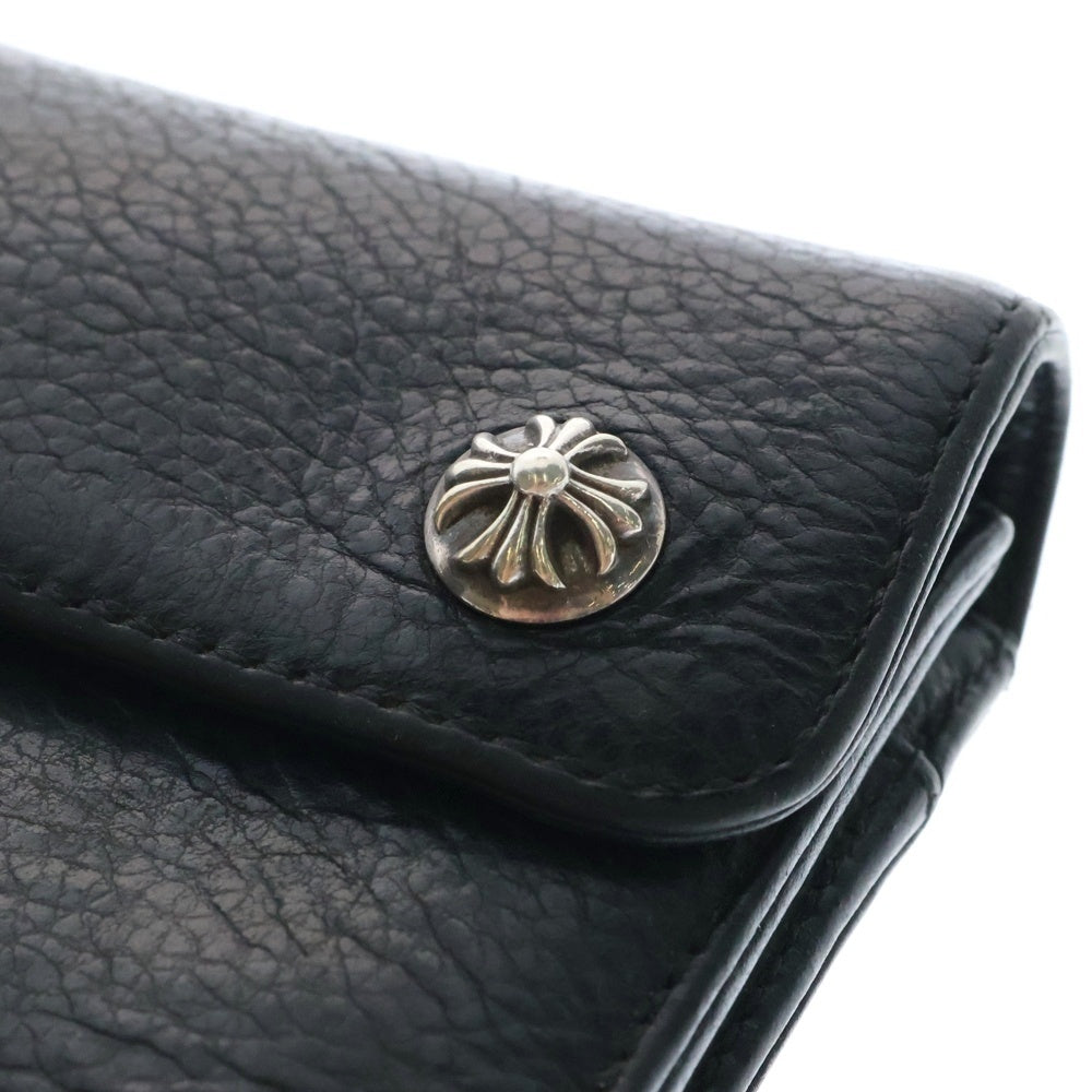 CHROME HEARTS(クロムハーツ) WAVE MINI ウェーブミニ レザーウォレット 財布 ブラック BCA373