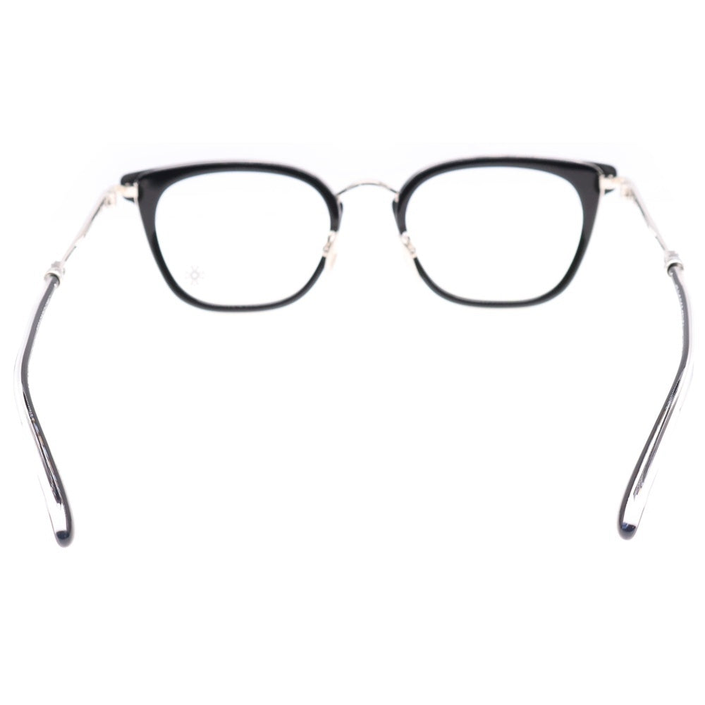 CHROME HEARTS(クロムハーツ) STRAPADICTOME ウェリントン アイウェア クリアレンズ サングラス 眼鏡 ブラック/シルバー