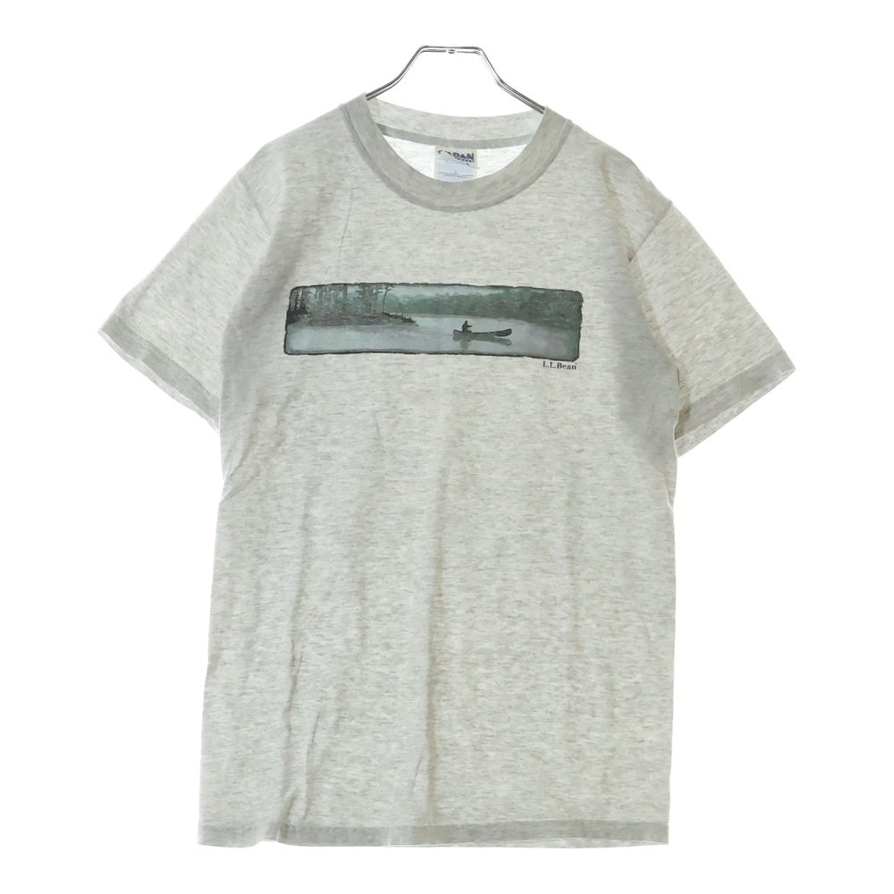 VINTAGE(ヴィンテージ) 00S L.L.Bean GILDAN エルエルビーン ギルダンタグ カヌープリント Tシャツ 半袖カットソー グレー