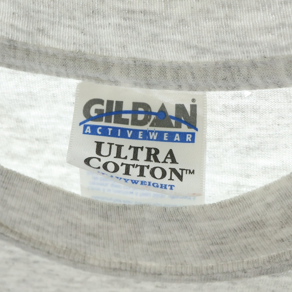 VINTAGE(ヴィンテージ) 00S L.L.Bean GILDAN エルエルビーン ギルダンタグ カヌープリント Tシャツ 半袖カットソー グレー