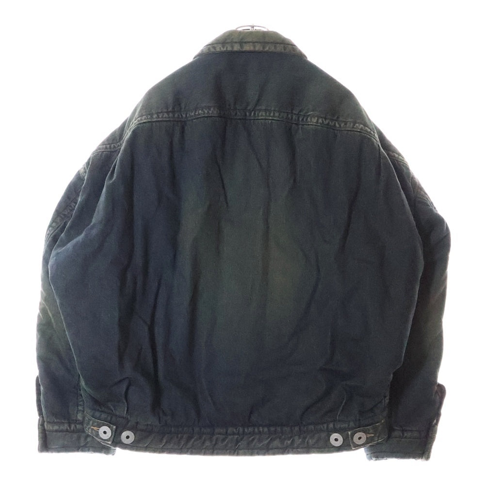 MAISON MIHARAYASUHIRO(メゾンミハラヤスヒロ) PUFFER DENIM JACKET デニムパファージャケット ブラック A13BL026