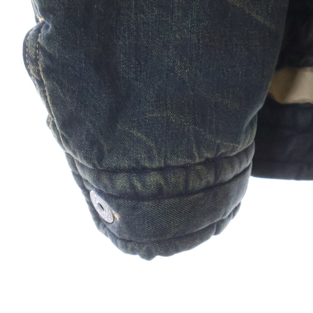 MAISON MIHARAYASUHIRO(メゾンミハラヤスヒロ) PUFFER DENIM JACKET デニムパファージャケット ブラック A13BL026