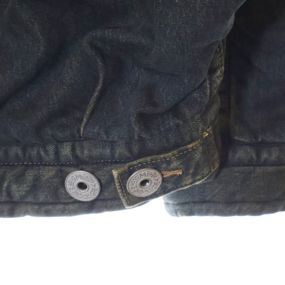 MAISON MIHARAYASUHIRO(メゾンミハラヤスヒロ) PUFFER DENIM JACKET デニムパファージャケット ブラック A13BL026