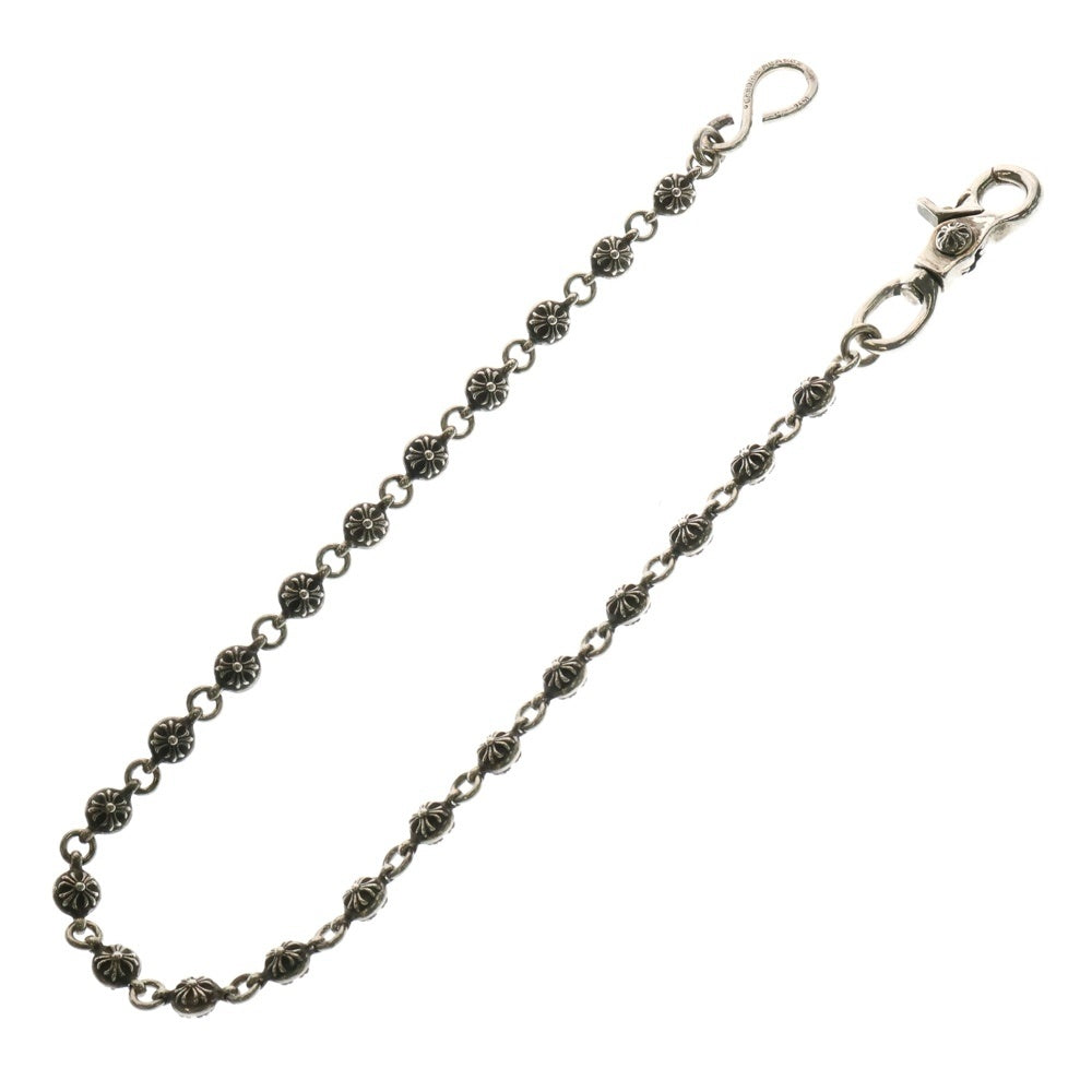 CHROME HEARTS(クロムハーツ) 2BALL LONG-S/1クリップロング#2クロスボール ウォレットチェーン シルバー BCA386