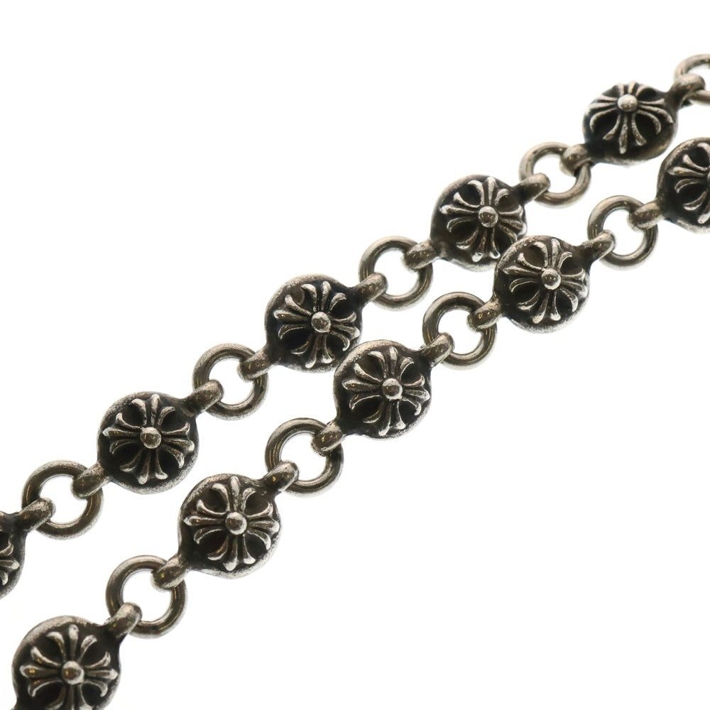 CHROME HEARTS(クロムハーツ) 2BALL LONG-S/1クリップロング#2クロスボール ウォレットチェーン シルバー BCA386
