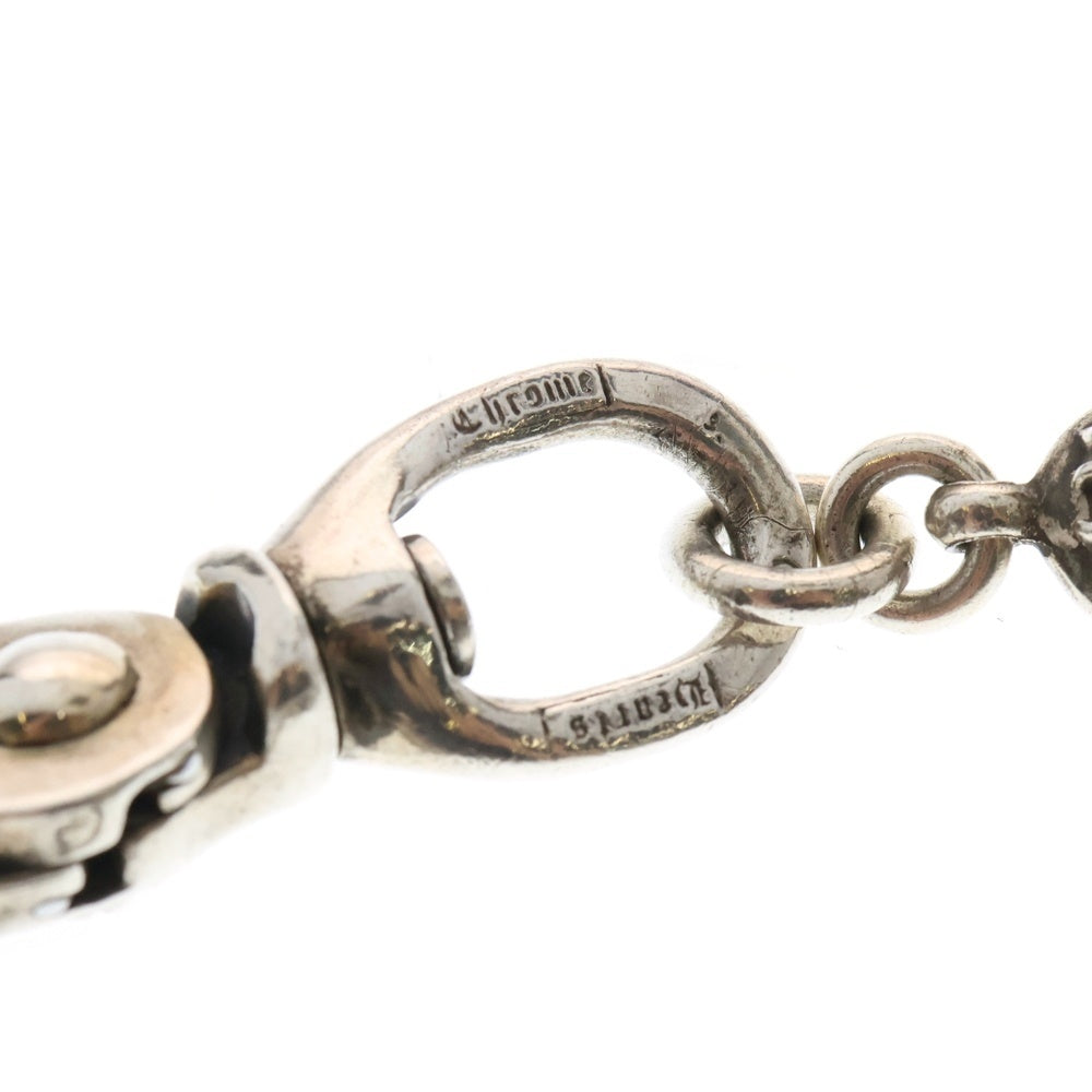 CHROME HEARTS(クロムハーツ) 2BALL LONG-S/1クリップロング#2クロスボール ウォレットチェーン シルバー BCA386