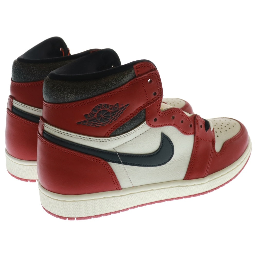 NIKE(ナイキ) AIR JORDAN 1 HIGH OG CHICAGO LOST & FOUND DZ5485-612 エアジョーダン1 シカゴ ロストアンドファウンド ハイカットスニーカー ホワイト/レッド US9.5/27.5cm