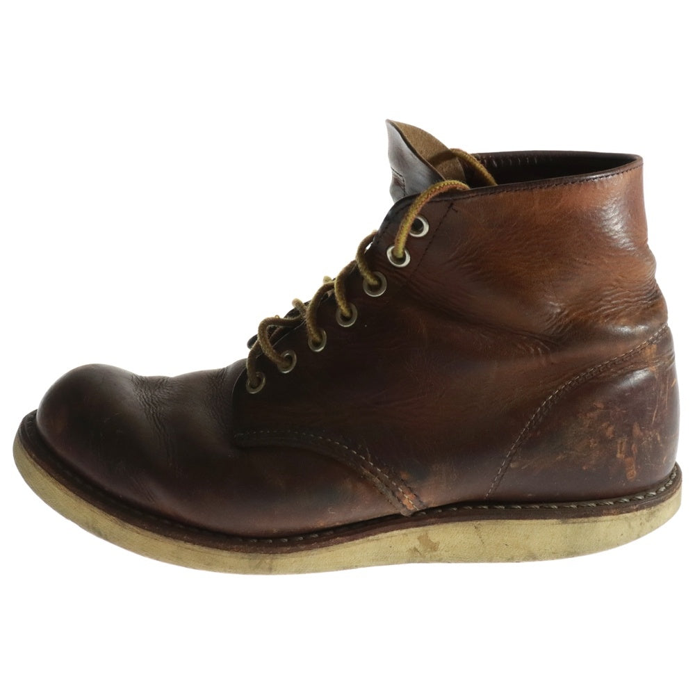 RED WING(レッド ウイング) 9111 6inch CLASSIC ROUND BOOTS MADE IN USA 6インチ クラシックラウンド レースアップブーツ ブラウン US7 1/2