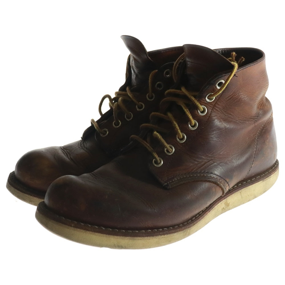 RED WING(レッド ウイング) 9111 6inch CLASSIC ROUND BOOTS MADE IN USA 6インチ クラシックラウンド レースアップブーツ ブラウン US7 1/2