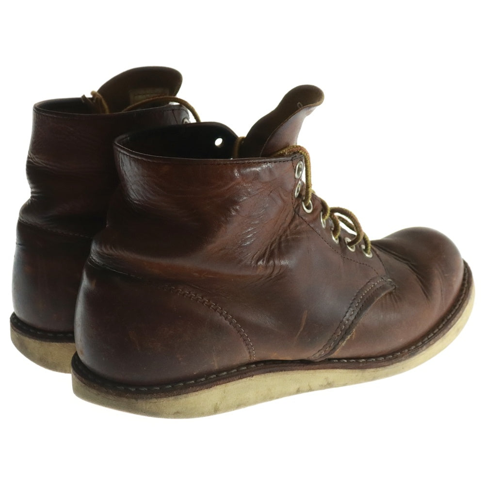 RED WING(レッド ウイング) 9111 6inch CLASSIC ROUND BOOTS MADE IN USA 6インチ クラシックラウンド レースアップブーツ ブラウン US7 1/2