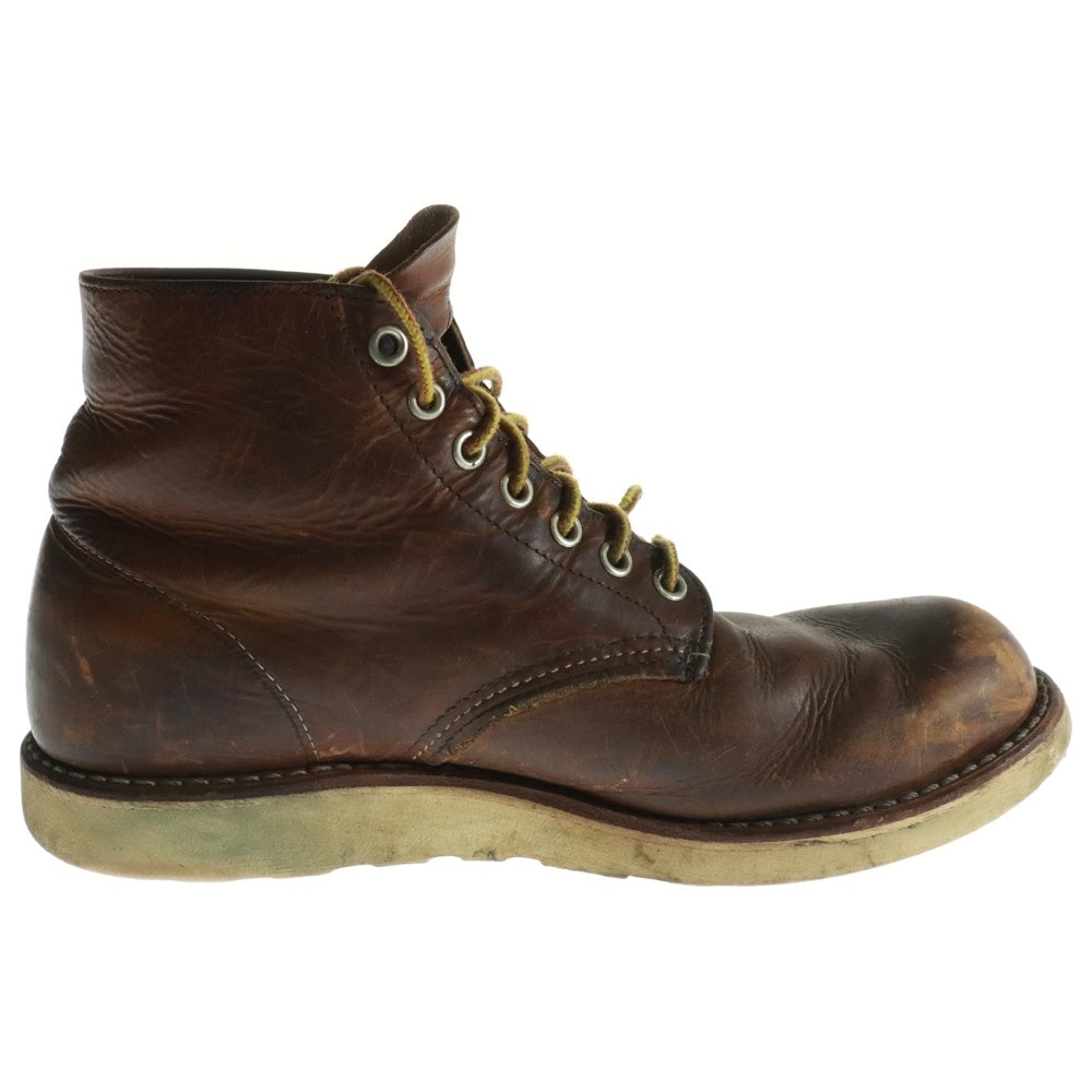 RED WING(レッド ウイング) 9111 6inch CLASSIC ROUND BOOTS MADE IN USA 6インチ クラシックラウンド レースアップブーツ ブラウン US7 1/2