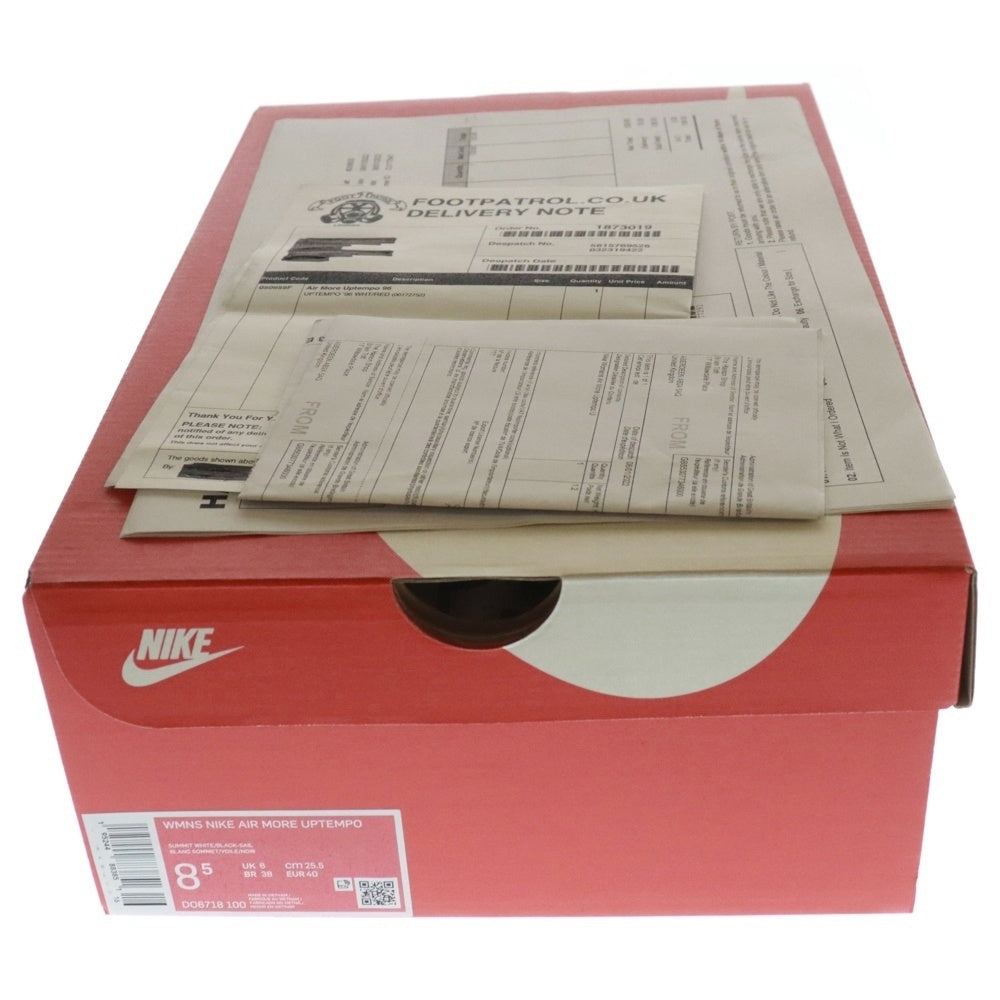 NIKE(ナイキ) WMNS AIR MORE UPTEMPO WHITE/BLACK DO6718-100 ウィメンズ エア モア アップテンポ ハイカットスニーカー ホワイト/ブラック US8.5/26.5cm