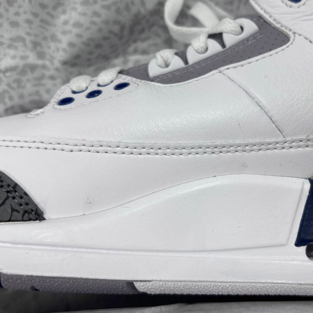 NIKE(ナイキ) AIR JORDAN 3 RETRO MIDNIGHT NAVY CT8532-140 エアジョーダン3 レトロ ミッドナイトネイビー ミッドカットスニーカー ホワイト/ネイビー US8.5/26.5cm