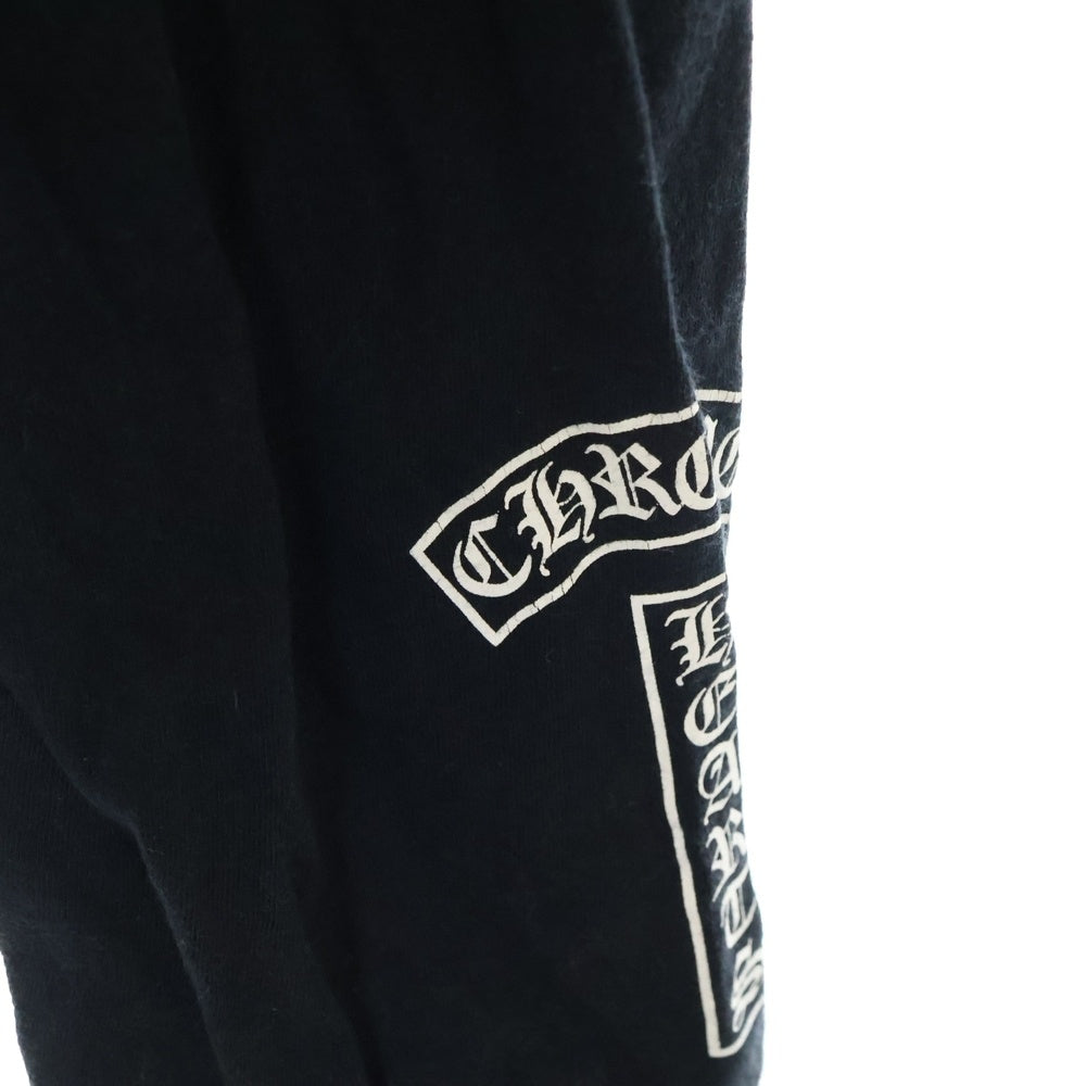 CHROME HEARTS(クロムハーツ) Fuck You L/S Pocket Tee ファックユーバック ロゴ ポケット付き クルーネック 長袖Tシャツ カットソー ブラック