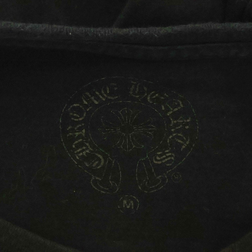 CHROME HEARTS(クロムハーツ) Fuck You L/S Pocket Tee ファックユーバック ロゴ ポケット付き クルーネック 長袖Tシャツ カットソー ブラック
