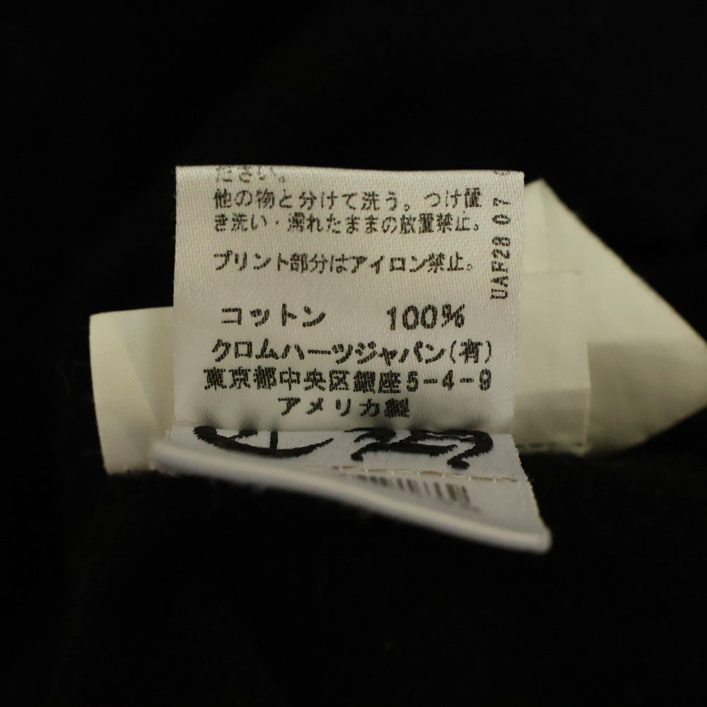 CHROME HEARTS(クロムハーツ) Fuck You L/S Pocket Tee ファックユーバック ロゴ ポケット付き クルーネック 長袖Tシャツ カットソー ブラック