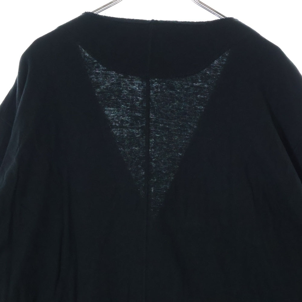 s'yte(サイト) 23AW DOUBLE-FACE COTTON JERSEY CARDIGAN ダブルフェイス コットンジャージーカーディガン ブラック UI-T25-010
