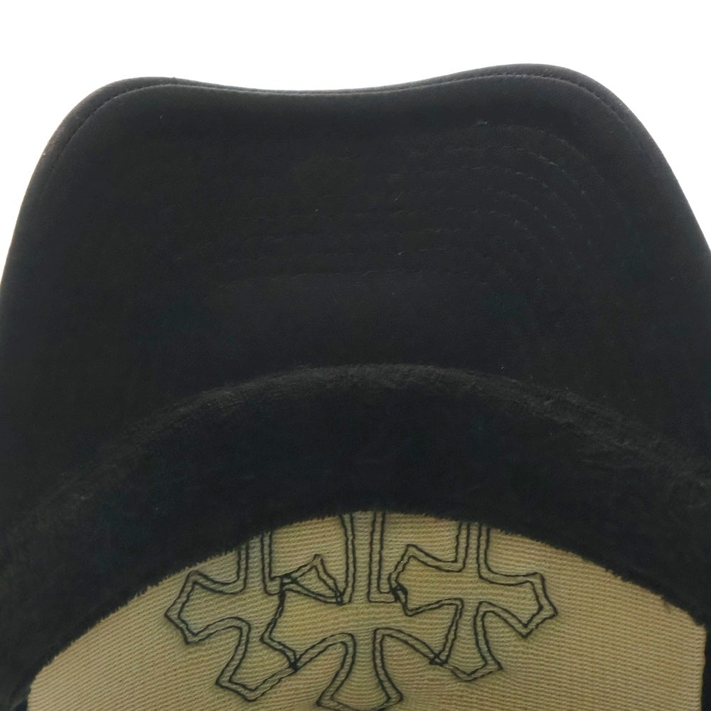 CHROME HEARTS(クロムハーツ) Cemetery Cross Patch Trucker Cap セメタリークロスパッチトラッカーキャップ ベースボールキャップ クロスボール 帽子 ブラック
