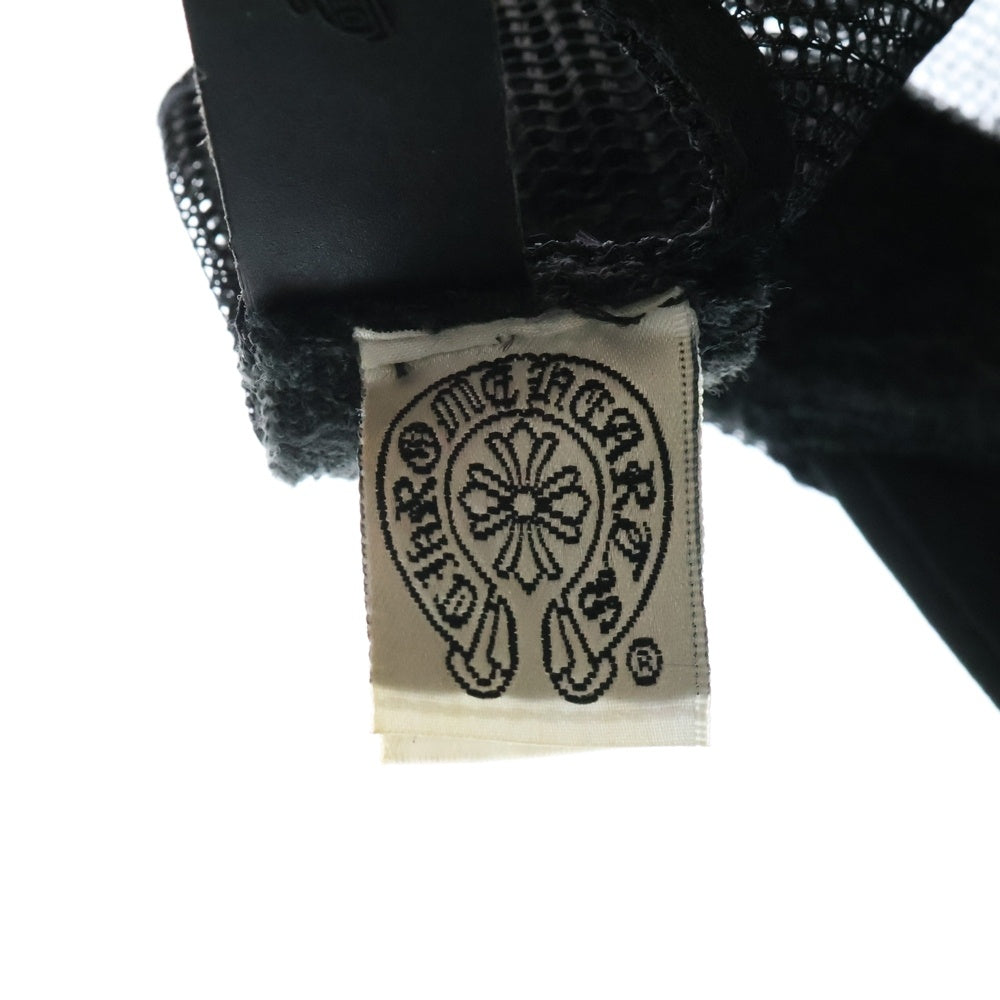 CHROME HEARTS(クロムハーツ) Cemetery Cross Patch Trucker Cap セメタリークロスパッチトラッカーキャップ ベースボールキャップ クロスボール 帽子 ブラック