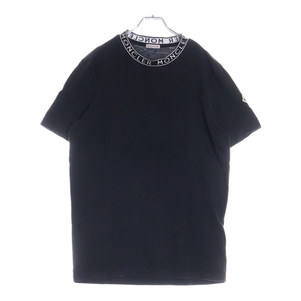MONCLER(モンクレール) SS T-SHIRT ネックロゴ半袖Tシャツ カットソー ブラック K10918C00027 8390T