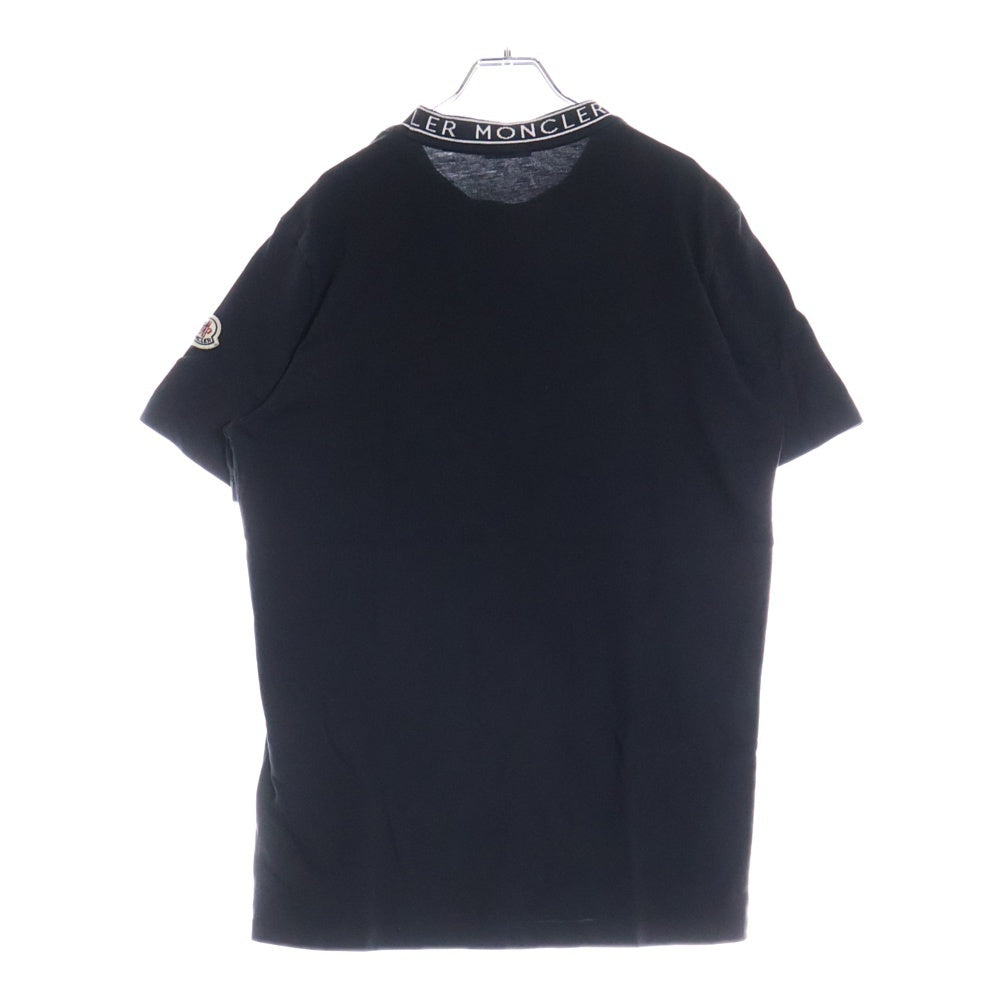 MONCLER(モンクレール) SS T-SHIRT ネックロゴ半袖Tシャツ カットソー ブラック K10918C00027 8390T
