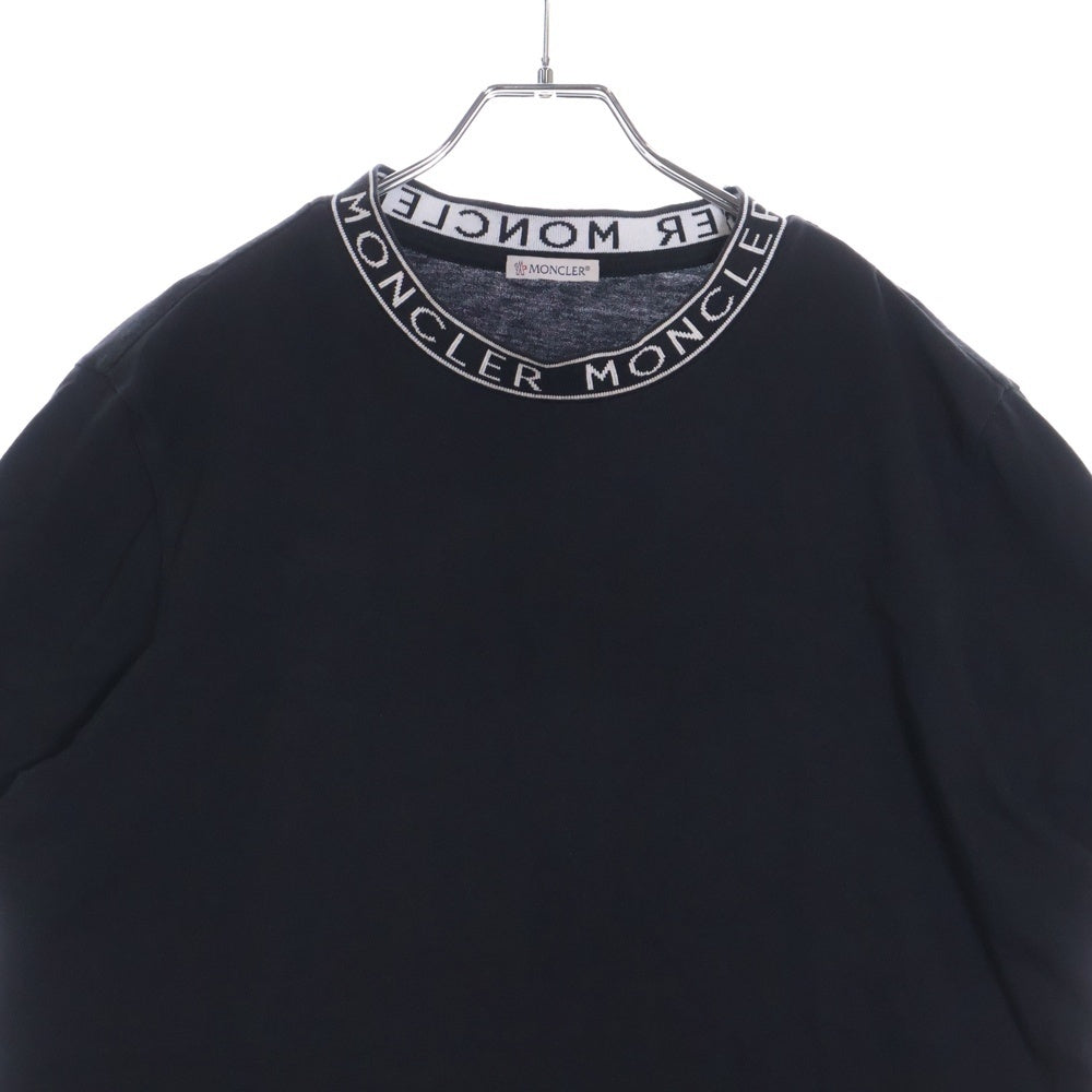 MONCLER(モンクレール) SS T-SHIRT ネックロゴ半袖Tシャツ カットソー ブラック K10918C00027 8390T