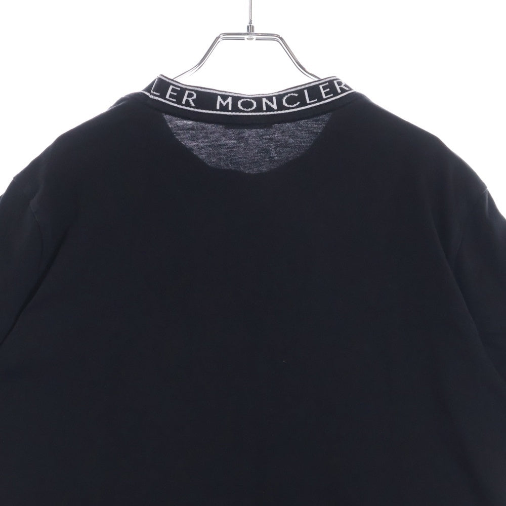 MONCLER(モンクレール) SS T-SHIRT ネックロゴ半袖Tシャツ カットソー ブラック K10918C00027 8390T