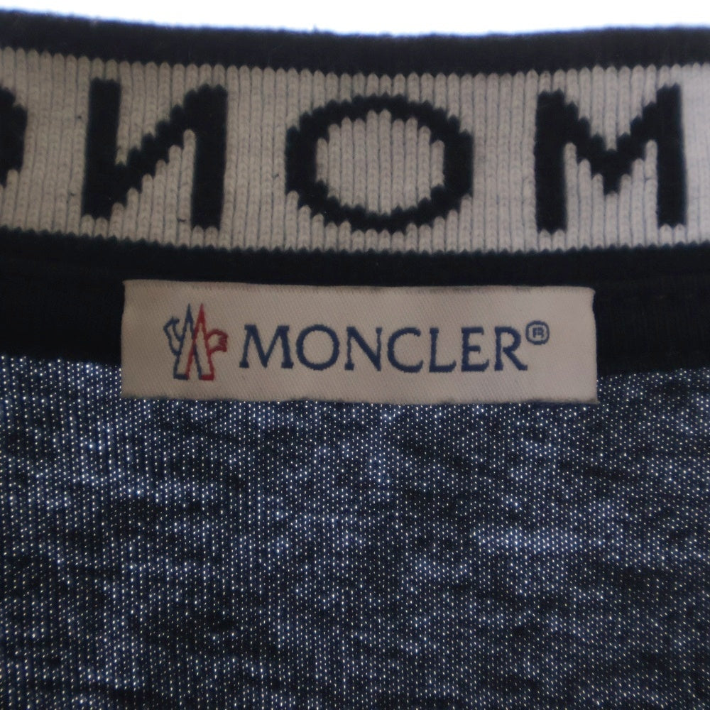 MONCLER(モンクレール) SS T-SHIRT ネックロゴ半袖Tシャツ カットソー ブラック K10918C00027 8390T